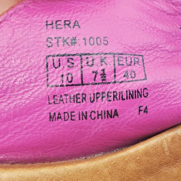 JUIL Women's Pewter Leather Hera Earthing Thong Grounding Copper Sandals 10 - Picture 6 of 6